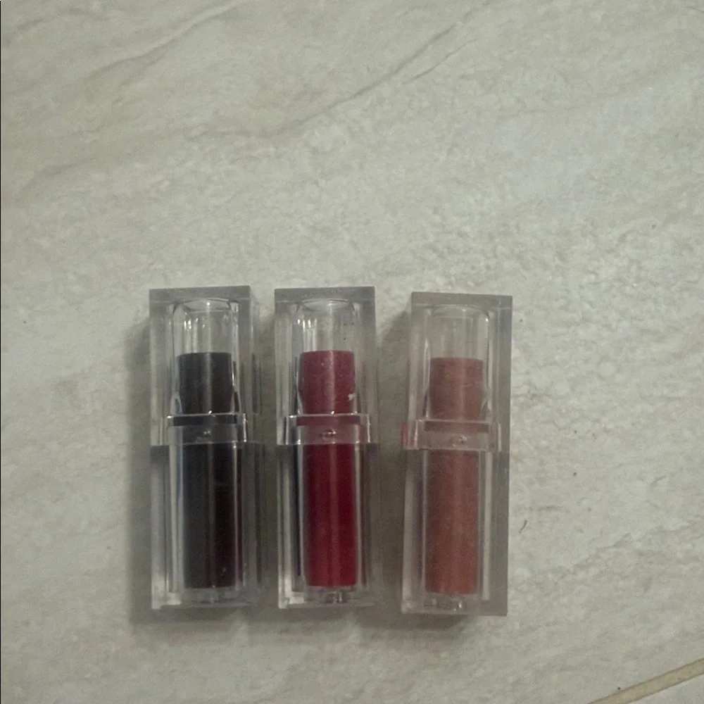 FALL Makeup Lipstick Trio - Assorted Shades (Brown, Red, Burgundy)